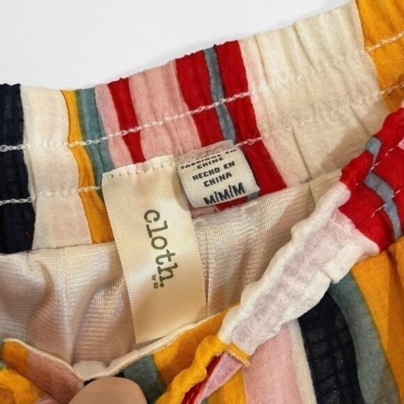 Cloth Brand Striped Cropped Wide Leg Pants Medium - Picture 7 of 7